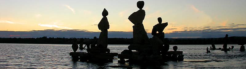 Rock Sculptures on the Rideau River